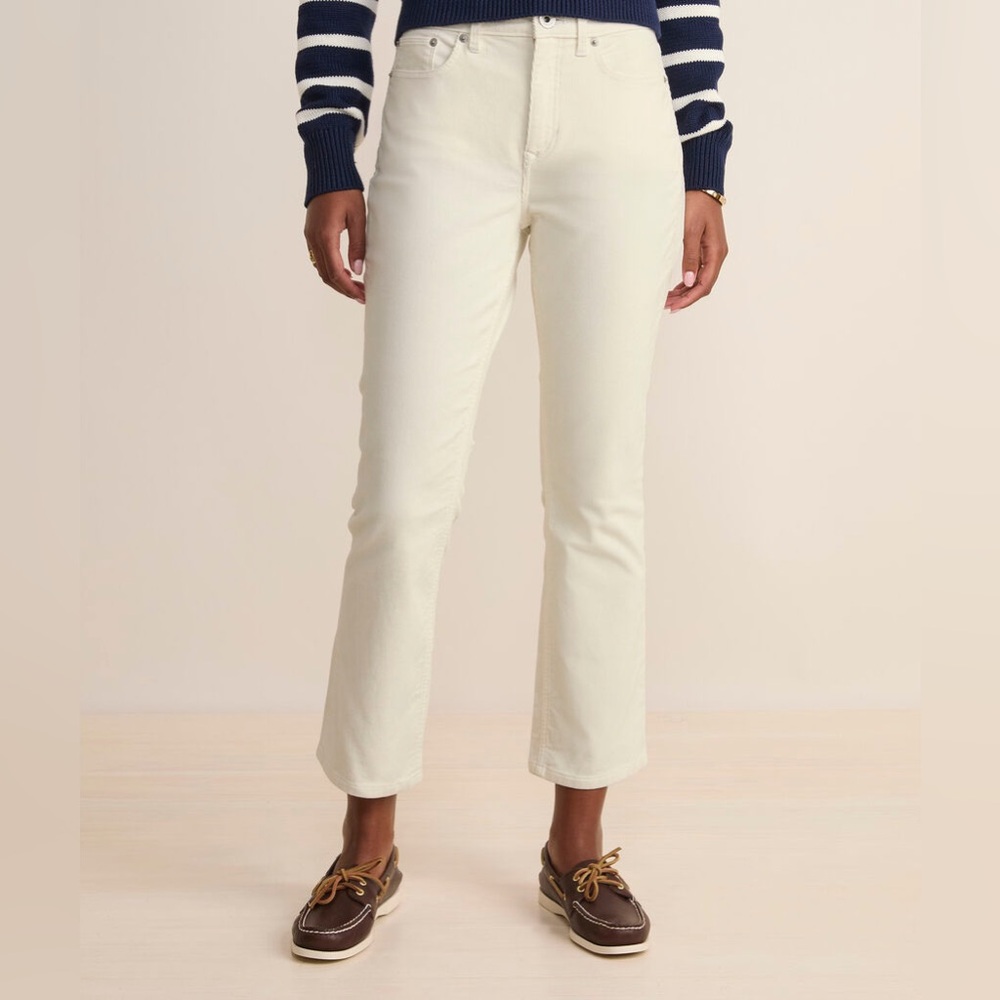 Vineyard Vines Mid-Rise Kick‎ Flare Cords light blue turquoise pants